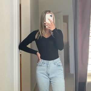 Abercrombie long sleeve bodysuit